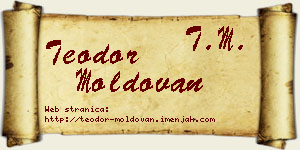 Teodor Moldovan vizit kartica